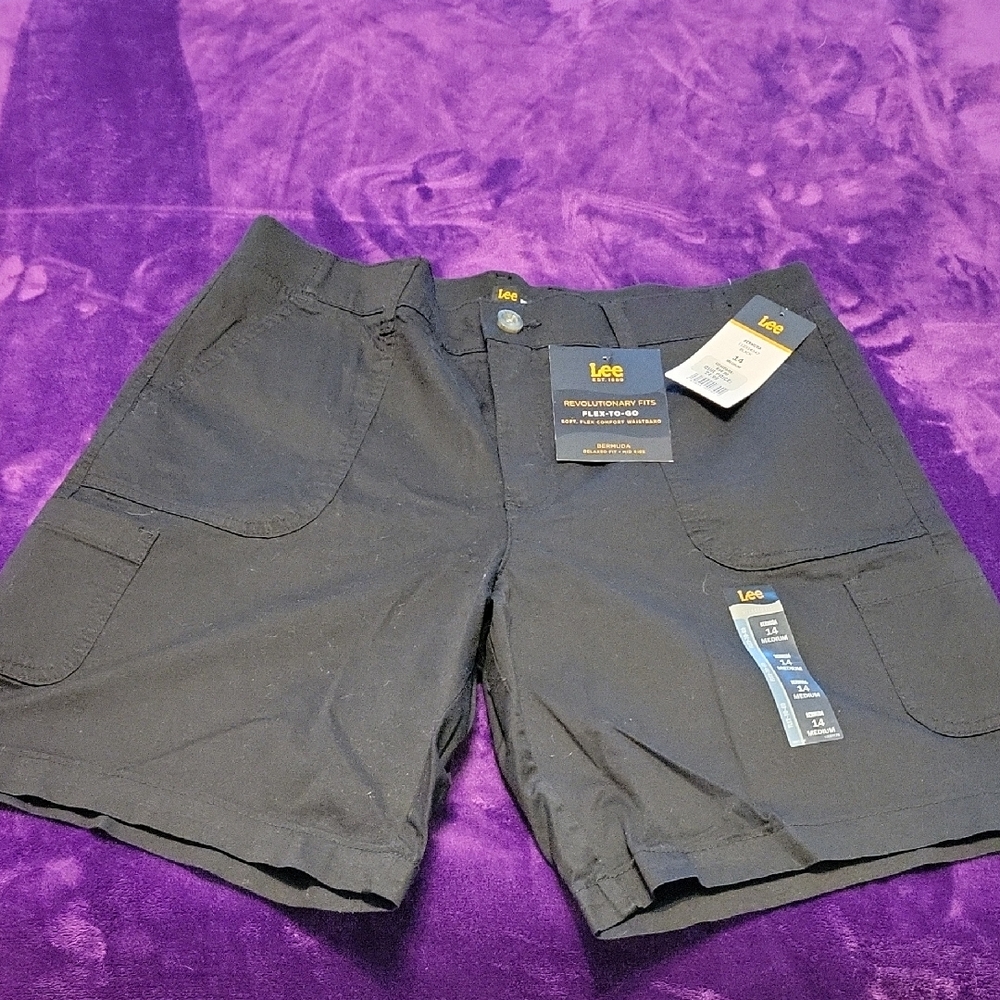 Lee Men's Dark Gray Cargo Shorts